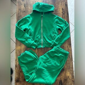 Vintage Havana Emerald Green hoodie and pant set